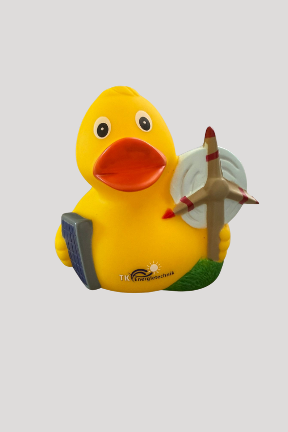 Quietschente mit Kundenlogo