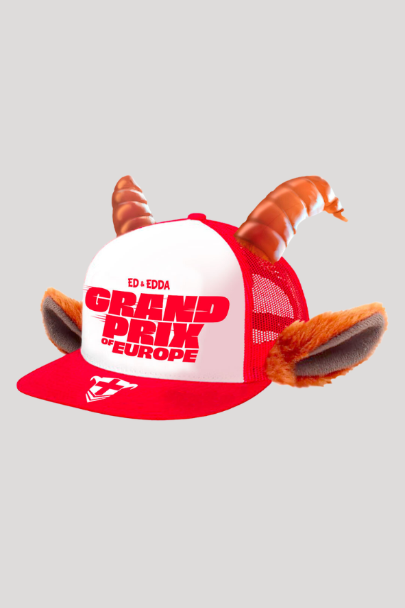 Kinder Cap mit Plüschhörnern und Logo